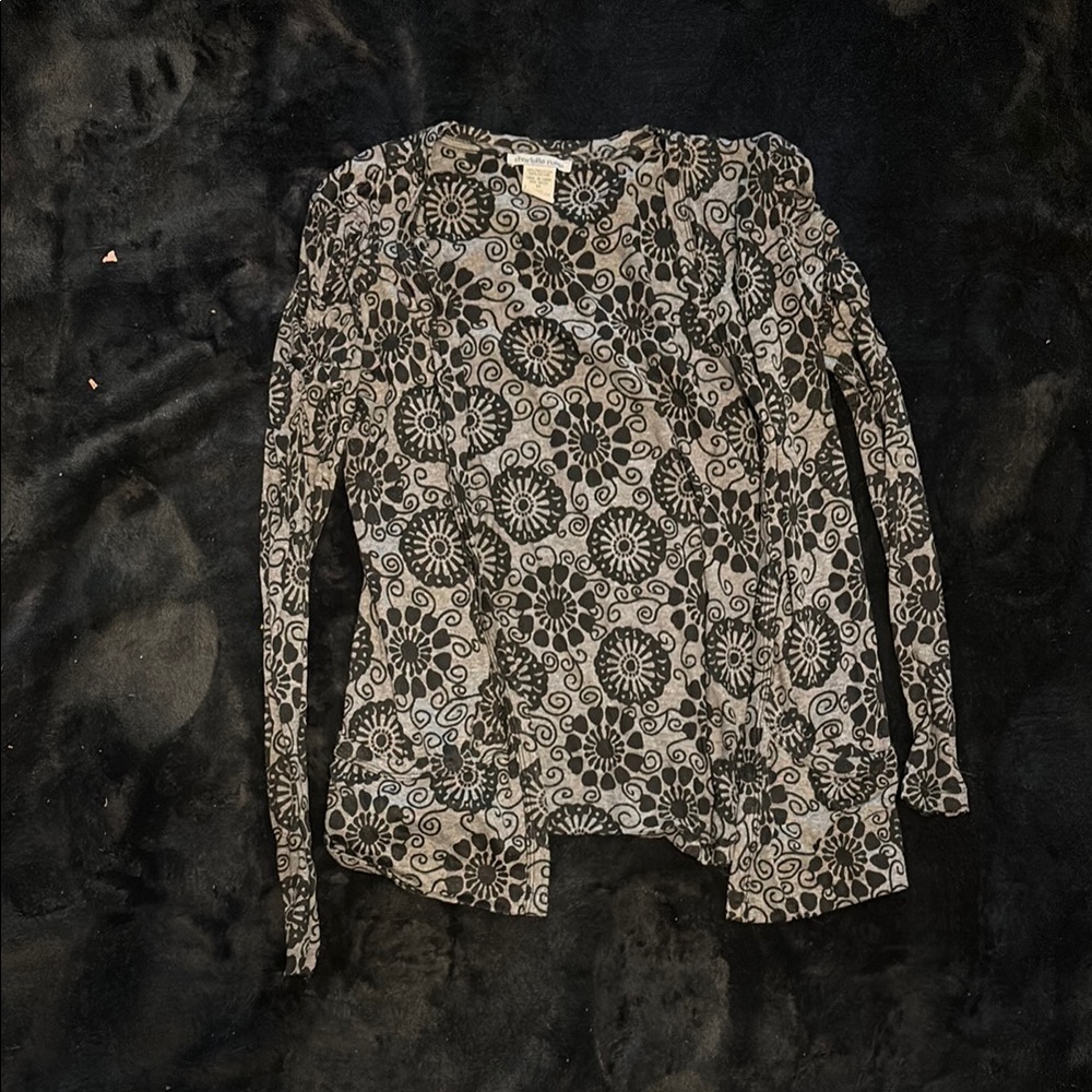 Floral Patterned Long Sleeve Top